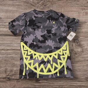 Hurley Boys Camo Shark Bite T-Shirt